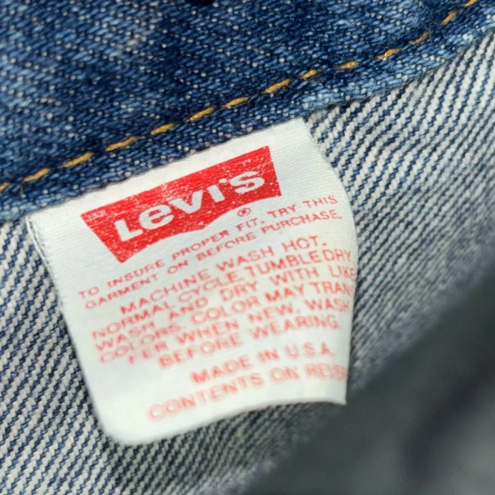 VTG 90s Levi’s Men’s Sz 48L‎ Trucker Denim Type III Jacket USA Made 71506 0216